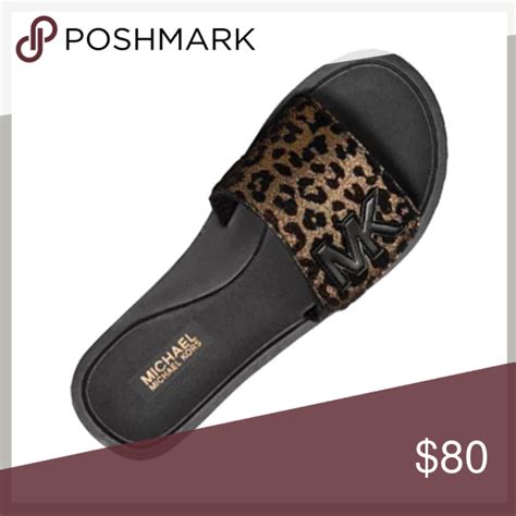 michael kors animal print slides|michael kors animal print shoes.